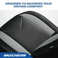 thumbnail image 3 of Skechers Sport Leather Car Seat Cover – Front Seat Premium Comfort, Breathable Design, Universal Fit for Cars, SUVs, and Trucks - Gray, 3 of 9