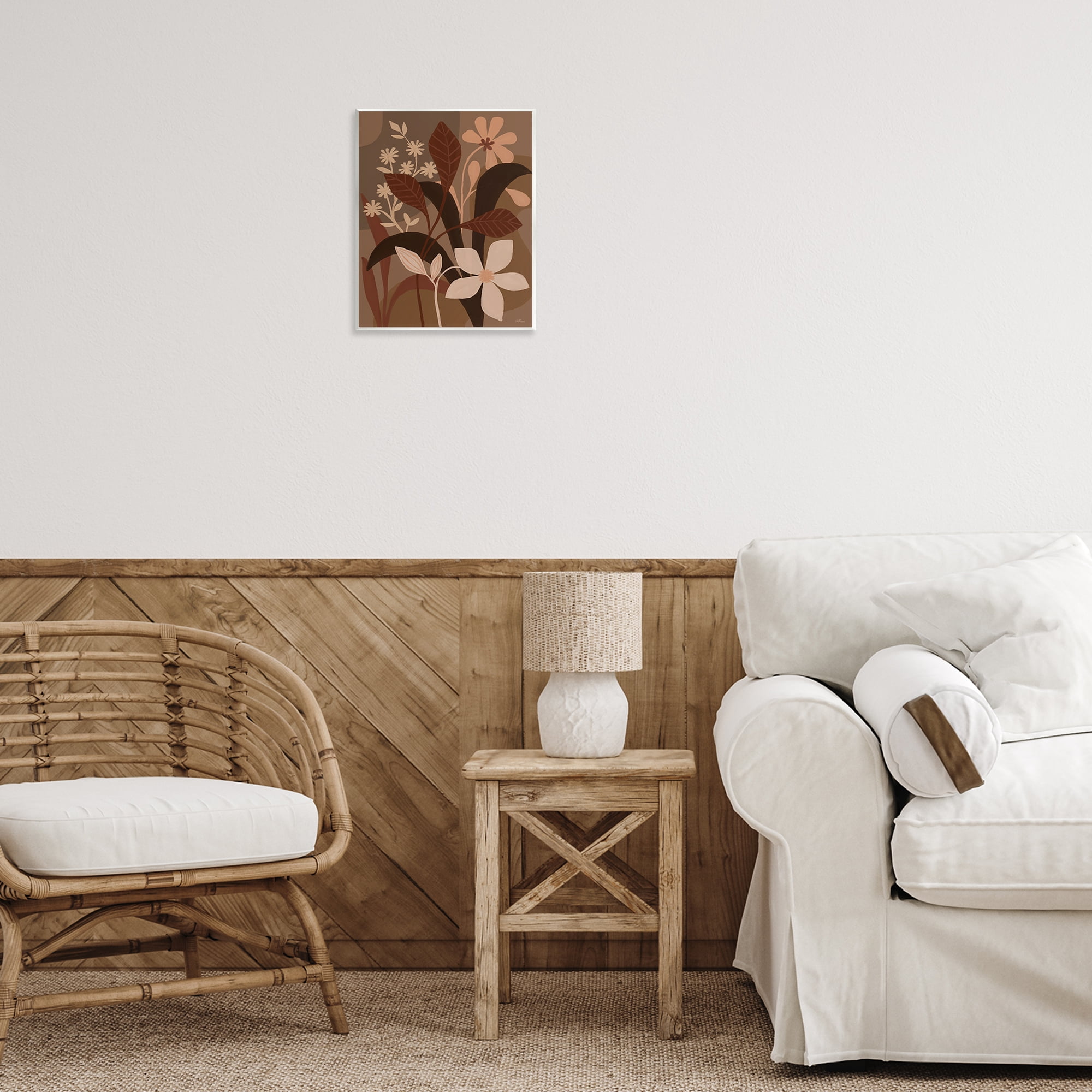 Stupell Industries Boho Plant Layers Plants & Flowers Painting Unframed Art Print Wall Art, 11 x 14