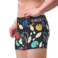 thumbnail image 2 of Yiaed Bowling Ball Print Men's Soft Cotton Boxer Shorts Breathable Boxers Underwear Moisture-Wicking Underwear Stretch Boxer Briefs for Man-Small, 2 of 5
