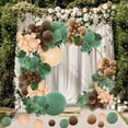 thumbnail image 6 of Qenwkxz 142pcs Green Brown Balloon Garland Arch Kit Jungle Wild Woodland Balloon Arch Olive Green Gold Coffee Cocoa for Birthday Wedding Shower Party Decorations 5.91in 78.74in, 6 of 12