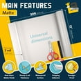 thumbnail image 2 of fafa-Matte Self Adhesive Laminating Roll 12” x 30ft - 3 MIL Matte Clear Laminate Vinyl Roll for Stickers, 2 of 4