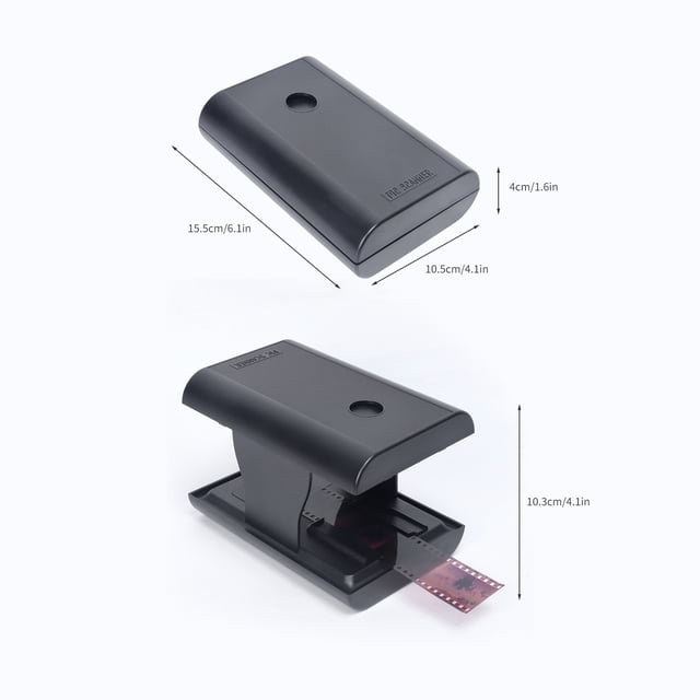 Slide Mobile Film and Slide Scanner for 35mm/135mm Negatives and Slides with LED Backlight Free APP Foldable Novelty Scanner Fun Toys and Gifts