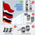 thumbnail image 7 of TSOMEI Hat Storage Organizer Wall Mounted Hat Organizer for Baseball Caps Hat Rack 1Pcs Black, 7 of 7