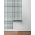 thumbnail image 3 of NextWall Pavestone & Blue Tailor Plaid Peel and Stick Wallpaper - 20.9 in. W x 18 ft. L Roll, 3 of 7