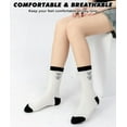 thumbnail image 3 of Women's Funny Crew Socks Novelty Cute Patterned Socks 5 Pairs Gifts, 3 of 3