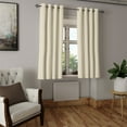 thumbnail image 2 of Ambesonne Geometric Grommet Curtain, Vertical Ornaments, 50" x 63", Cream and Pale Pink, 2 of 6