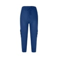 thumbnail image 4 of Capri Pants for Women Plus Size Side Pockets Cargo Pants Elastic Drawstring Casual Cropped Pants, 4 of 5
