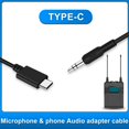 thumbnail image 3 of Adaptador de audio duradero con puerto TRRS de 3,5 mm a USB-C macho para micrófono con resorte en espiral TRRS macho de 35 mm, 3 of 6