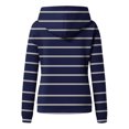 thumbnail image 5 of Enjoytime Women's Fashion Hoodies & Sweatshirts Striped Long Sleeve Crewneck Cute Pullover Tops Lightweight Sweatshirt with Pocket 2025, 5 of 5