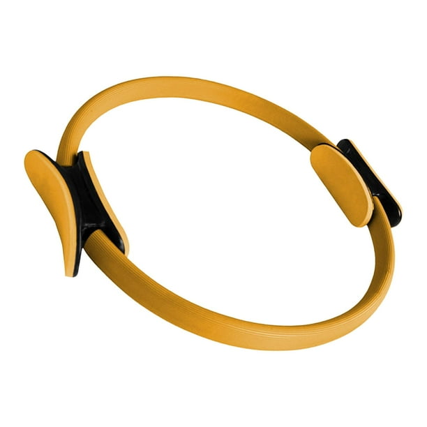 Pilates anillo de muslo Resistencia a los dispositivos de entrenamiento del equipo Tóner tonificando muslos piernas círculo de fitness anillo de Amarillo