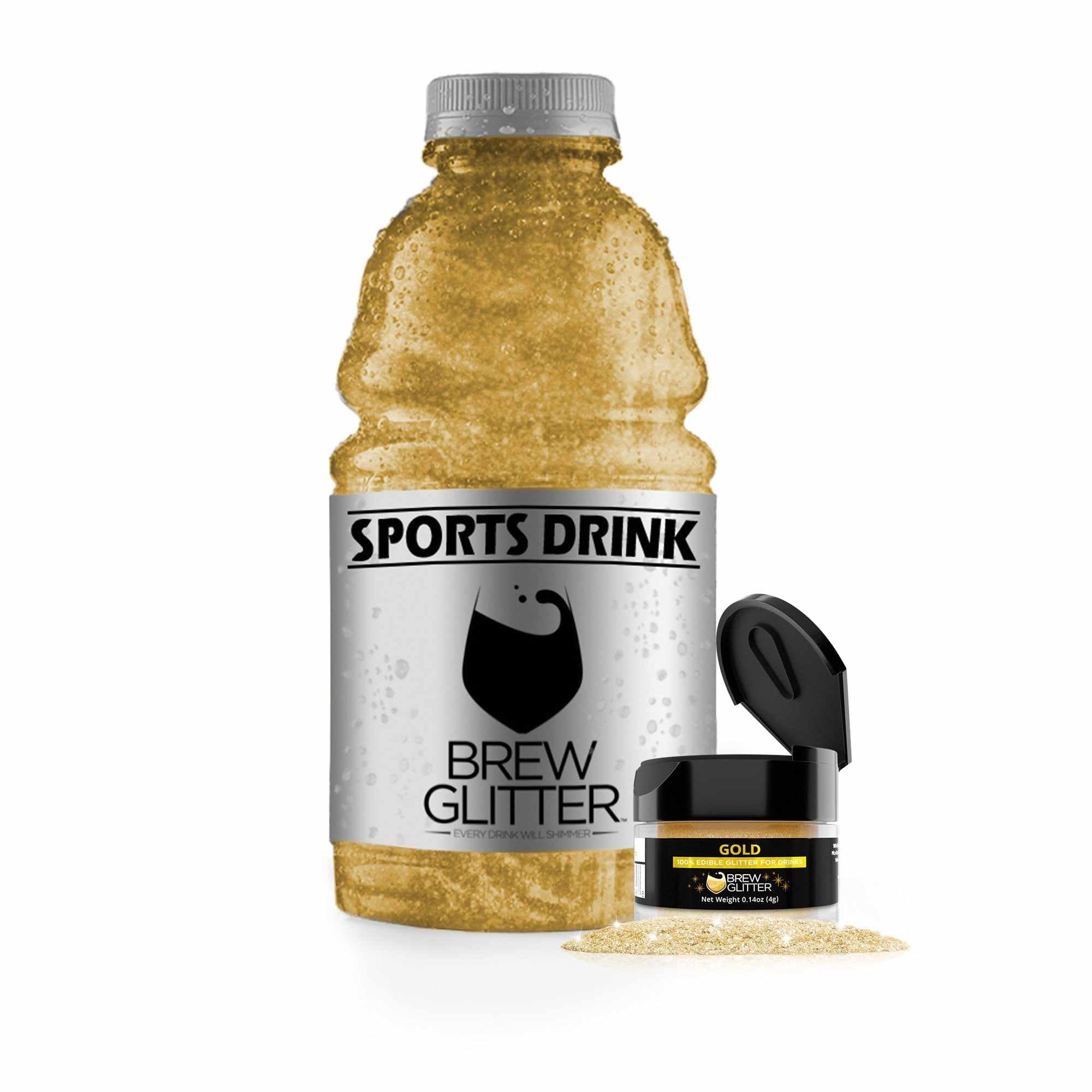 Blacksherbet Gold Edible Glitter for Drinks 5 Grams, KOSHER Certified, Drink G