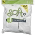 thumbnail image 2 of No nonsense Women's Cushioned Crew Socks 8 Pair Pack, White, One Size, 2 of 2