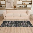 thumbnail image 2 of Yayeee Runner Rug for Bedroom 2'x6' Machine Washable Hallway Non Slip Mat, Dark Flowers Pattern, 2 of 8