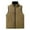 #005-Khaki, variant on Donemore Men's Reversible Sleeveless Hooded Vest with Pockets, Lightweight Fleece Jacket for Outdoor Casual Office Wear