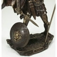thumbnail image 3 of 13" Mars God of War Greek Mythology Sword  Spear Statue Sculpture Bronze Finish, 3 of 5