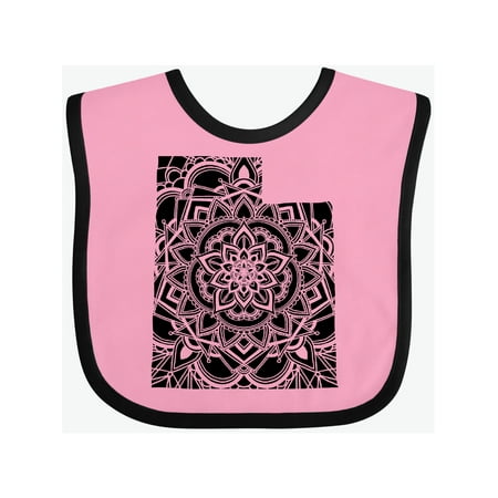 

Inktastic Utah Silhouette Mandala Gift Baby Boy or Baby Girl Bib