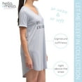 thumbnail image 4 of Hello Mello Let Me Sleep Lounge Sleepshirt V-Neck Short Sleeve Sleepwear, Be A Dreamer Medium/Large (Women's), 4 of 8