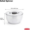thumbnail image 6 of Good Grips Salad Chopper & Bowl with Spinner, Stainless Steel Blades for Vegetables and Cheese, White, 6 of 7