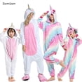 thumbnail image 2 of Kigurumi-Pijamas de unicornio para niñas, ropa de dormir de invierno con animales, Panda, cerdo, mono de Navidad, conjuntos de Pijamas para bebés, 2 of 4