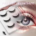 thumbnail image 3 of Kit de pestañas magnéticas reutilizables LASHGLSO de aspecto natural, 3 of 7