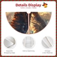 thumbnail image 3 of Sikiie Golden Sky Bald Eagle Nativity Christmas Tree Skirt, Jesus Christian Winter Holiday Tree Mat Decoration(30-48IN), 3 of 6