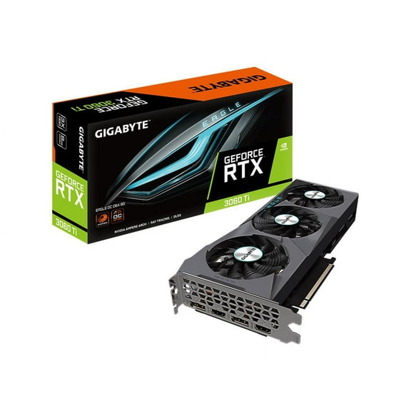 GIGABYTE Eagle GeForce RTX 3060 Ti 8GB GDDR6X PCI Express 4.0 x16 ATX Video Card GV-N306TXEAGLE OC-8GD