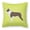 Green, variant on Carolines Treasures BB3644PW1818 Boston Terrier Checkerboard Pink Fabric Decorative Pillow
