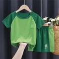 thumbnail image 4 of NIEWTR Boys Short Sets Athletic 2 Piece Summer Outfits With Pockets Quick Dry Lightweight Sports Sets(Green,11-12 Years), 4 of 4