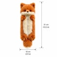 thumbnail image 2 of Zeyigg Cute Plush Pencil Case for Kids Girls, Soft Furry Pencil Pouch, Large Capacity Zipper Pen Holder Bag for School Supplies and Stationery,White, 2 of 7