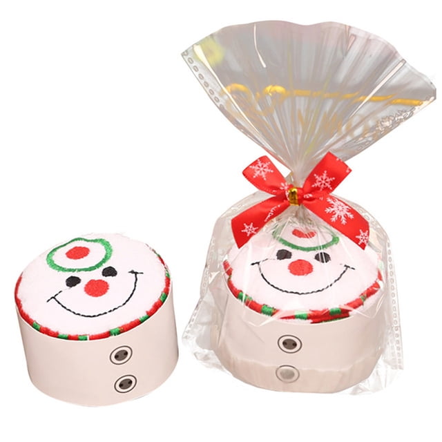 Toallas navideñas para cupcakes muñeco de nieve árbol de Navidad toalla de algodón para vacaciones toalla súper suave regalo de fiesta ANGGREK Otros