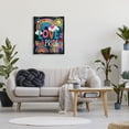 thumbnail image 2 of Stupell Industries Love & Pride LGBTQ Floral Rainbows Holiday Painting Black Floater Framed Art Print Wall Art, 2 of 6