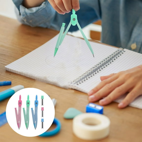 WHAMVOX  3 Sets Drafting Compass for Math Class Student Child