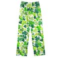 thumbnail image 4 of cllios Matching Pajama Sets for Women St. Patrick's Day Green Shamrock Printed Loungewear Casual Button Down Long Sleeve Nightwear Sleepwear 2 Piece Outfits Lucky Irish Gifts, 4 of 5