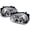 Chrome, variant on Halo LED Projector Headlights for 99 to 05 Volkswagen Golf- Chrome - 10 x 19 x 22 in.