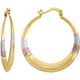 thumbnail image 1 of Arracada Media Luna 3 Colores En Oro De 10 K Joyería M De León Arracada Media Luna, 1 of 3