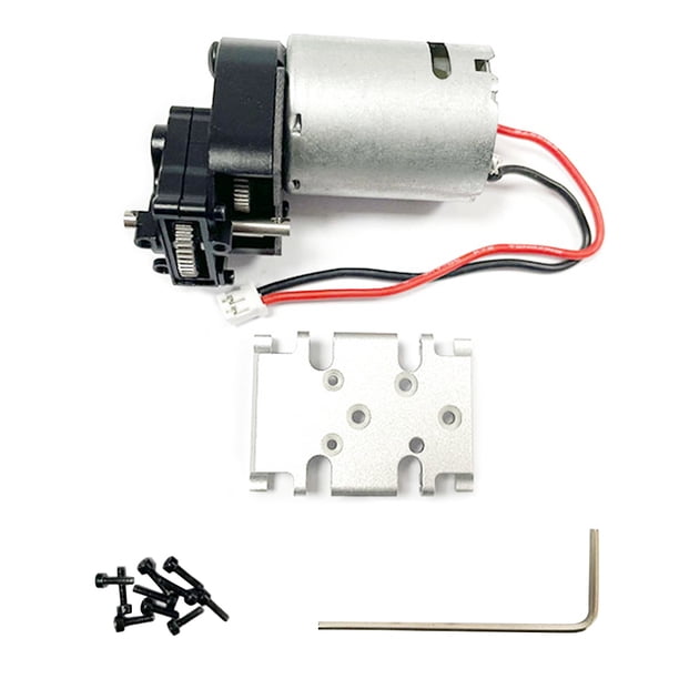 Bewildely RCGOFFLOW-placa deslizante de aleación de aluminio 1/24, soporte de caja de cambios para ECX FTX RGT FTX5503DR FTX5503DG FTX5503G Kits de construcción modelo Plata