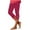 Red Womens Capri Leggings Clearance, variant on Capris for Seniors High Waisted Rhinestone Trim Capri Leggings Compression Workout Yoga Pants