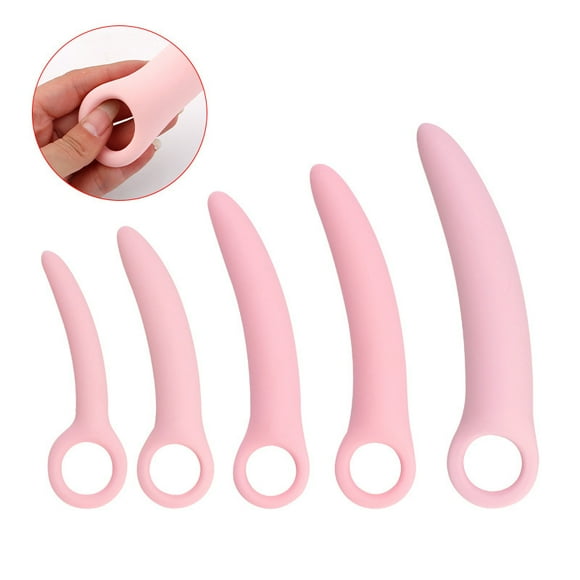 5 Pack Silicone Pelvic Floor Muscle Dilator Trainer SetPelvic Wand Massager for WomenPelvic Floor Muscle Trainer, Pelvic