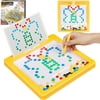 Beefunni Magnetic Drawing Board for Kids, Compact 11.8*11.8 in Doodle Pad with 20 Cards & Pen, Educational Learning Toys Christmas Gift for Toddlers