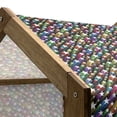 thumbnail image 4 of Colorful Pet House, Colorful Stars Pattern Celebration Theme Disco and Nightclubs Jolly Fun, Outdoor & Indoor Portable Dog Kennel with Pillow and Cover, 5 Sizes, Multicolor, by Ambesonne, 4 of 4