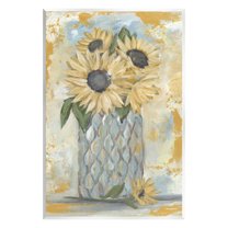 Rustic Weathered Sunflower Vase Botanical & Floral Graphic Art Unframed Art Print Wall Art