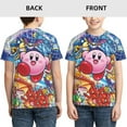 thumbnail image 3 of Kirby Boys Girls 3d Graphic Printed T-Shirt Crewneck Short Sleeve Tees, 3 of 6