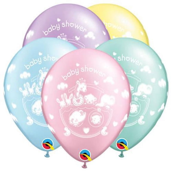 LOONBALLOON Baby-Shower Balloons, 11″ ADORABLE ARK BABY SHOWER