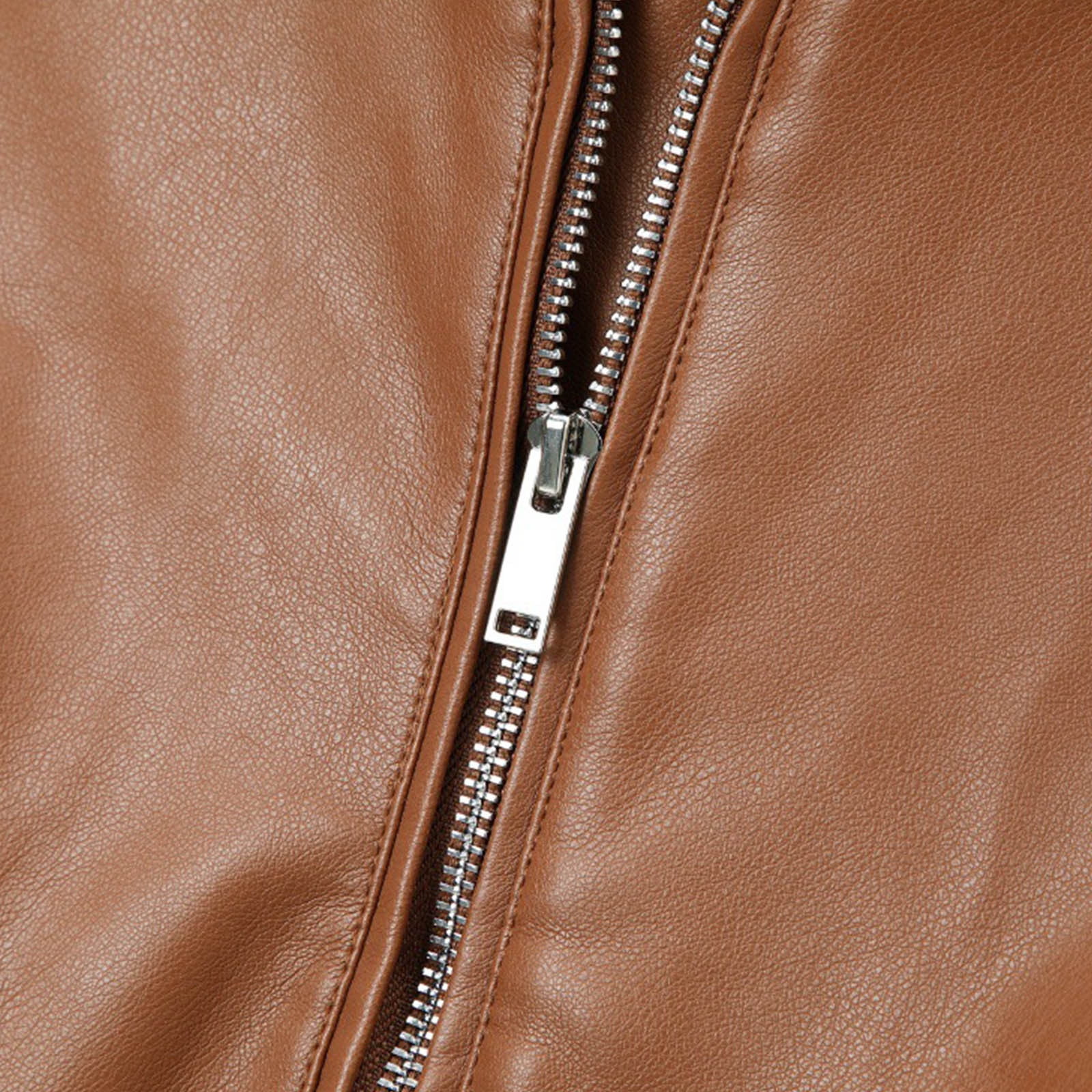 Great Gifts for Less Ofreoo Womens SolidStand Collar Long Sleeved Hooded Leather Jacket Long Sleeved Hooded Leather Coat Womens Tops
