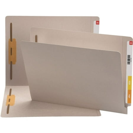Smead End Tab Fastener File Folders with Shelf-Master Reinforced Tab Letter - 8 1/2" x 11" Sheet Size - 3/4" Expansion - 2 x 2B Fastener(s) - 2" Fastener Capacity for Folder - Straight Tab Cut - 11 pt