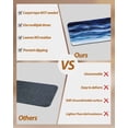 thumbnail image 3 of Stair Treads for Wooden Steps, Navy Blue Ombre Peel and Stick Stair Treads with Reusable Adhesive, Modern Moire Abstract Art Luxury Non Slip Indoor Stairs Runner Rugs Mats for Elders Dogs 8"x30" 4PCS, 3 of 7