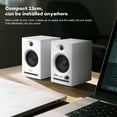 thumbnail image 3 of Active Studio Monitor Speakers, Bluetooth 5.3 Wireless, for Music Production, PC Gaming & Home Audio, Bookshelf Speakers (Pair, White), 3 of 11