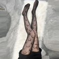 thumbnail image 1 of Calcetines de rejilla Jk calcetines de malla de seda negra pantalones huecos Europa y Estados Unidos sexy caliente delgado largo, 1 of 6