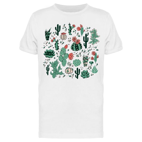 Succulents And Flowers Tee Men's -Image by Shutterstock