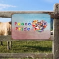 thumbnail image 2 of Peace Love Pride Maine Coon with Rainbow Sunglasses LGBT LGBTQ+ Horizontal Metal Aluminum Sign Cat Lover Kitten Owner Gifts Wall Art Home Decor - 01004, 2 of 5